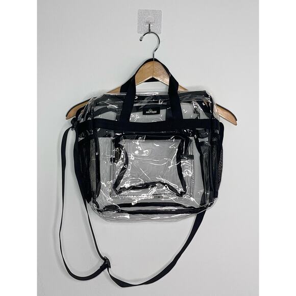 MAYTREE Clear Bag for Stadium Events Tote Bag with Reinforced Straps - Picture 2 of 7